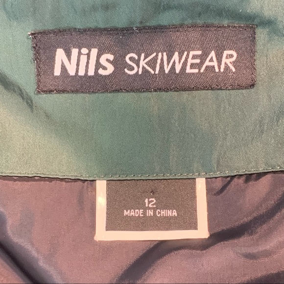 NILS Ski Snowboard Jacket Vintage Skiwear Size 12 Removable Fur Collar Sleeves - Picture 12 of 14